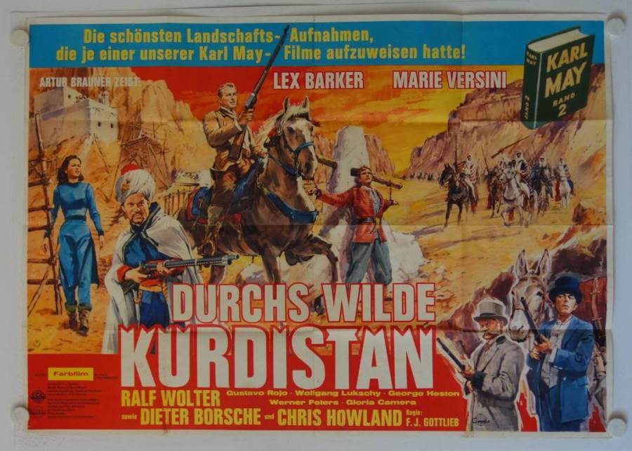 Karl May Durchs wilde Kurdistan originales deutsches A0-Filmplakat